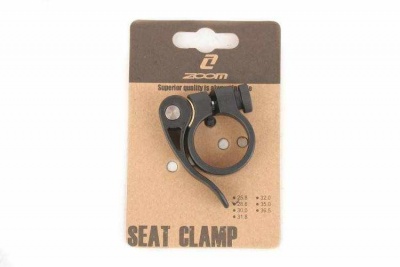 Хомут подседельного штыря, AT-101+SQR-115, 28,6 мм, ZOOM, черный, RCLAT1010002 ZOOM  фото, kupilegko.ru